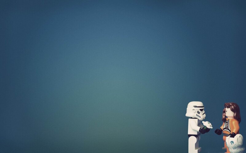 Stormtrooper and Rebel Figure — Blue