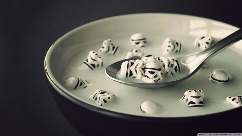 Stormtrooper Cereal in Bowl