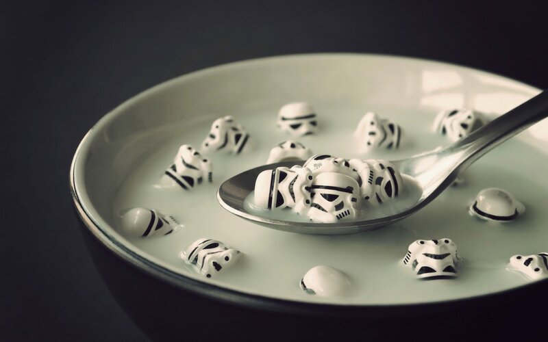 stormtrooper cereal in milk