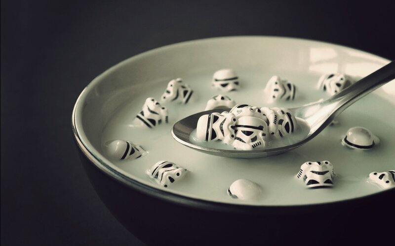 Stormtrooper Cereal — White, Dramatic