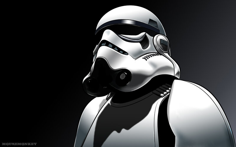 Stormtrooper character portrait