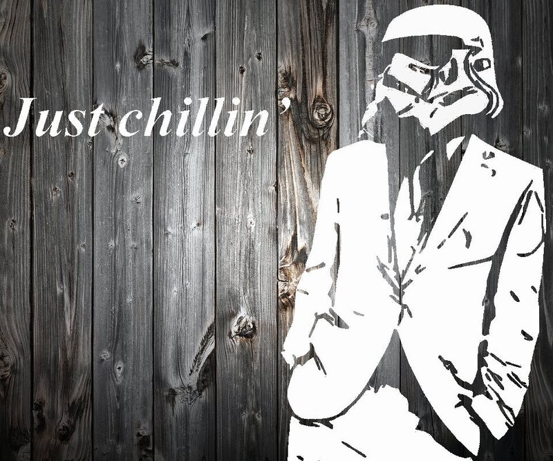 stormtrooper chilling