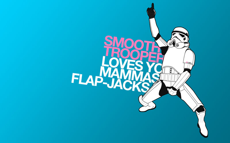 Stormtrooper Dancing — Blue, Playful