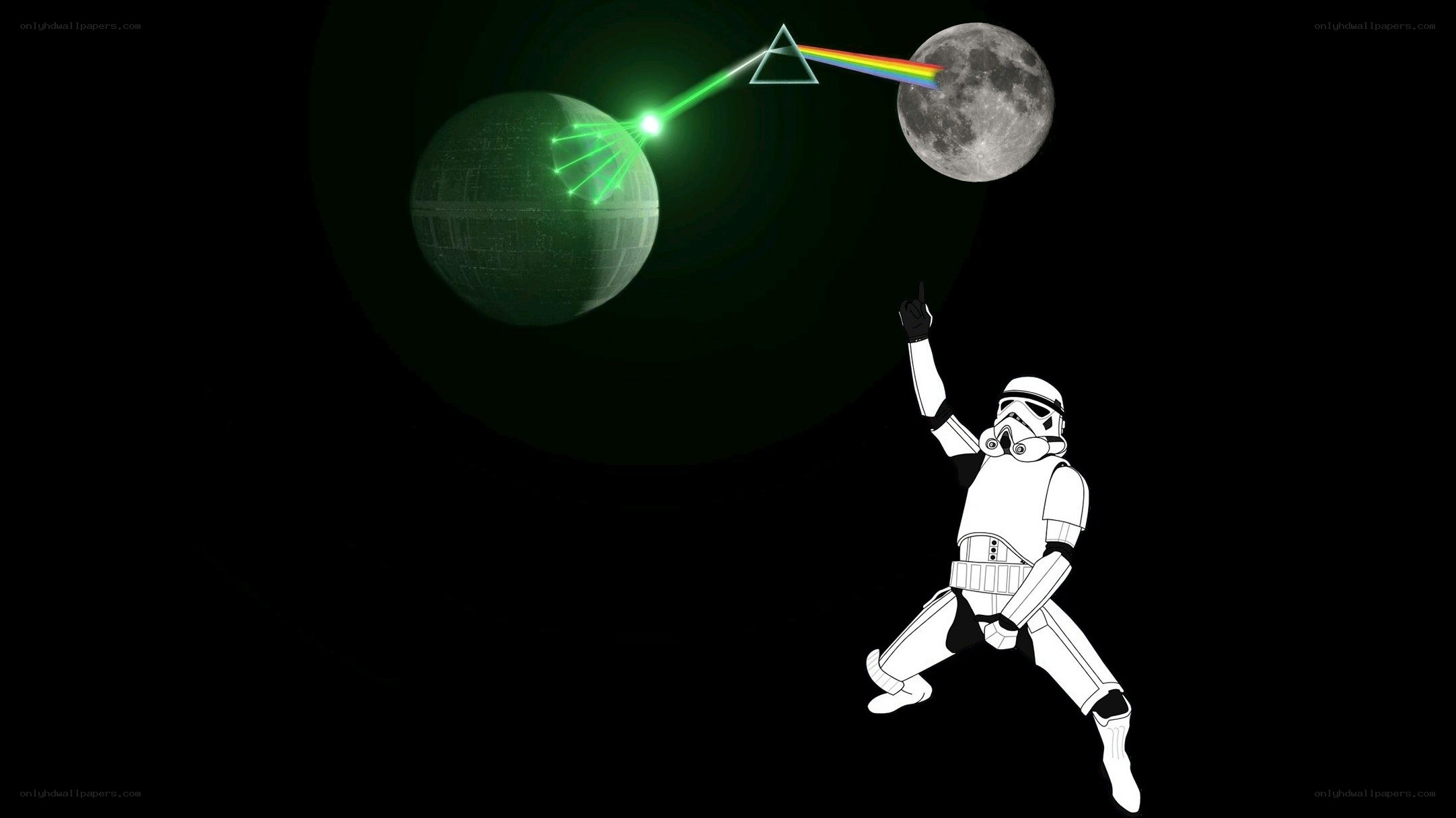 stormtrooper dancing in space