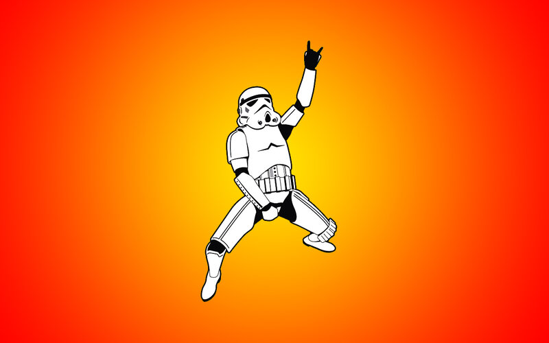 Stormtrooper Dancing — Red, Energetic
