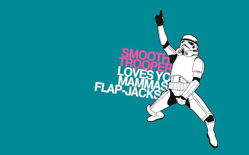Stormtrooper Dancing — Teal, Playful, Illustration