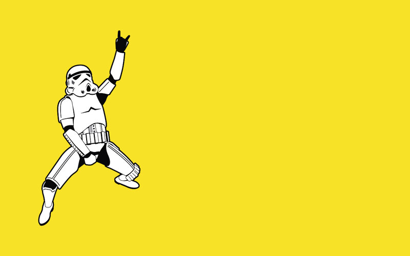 Stormtrooper Dancing — Yellow