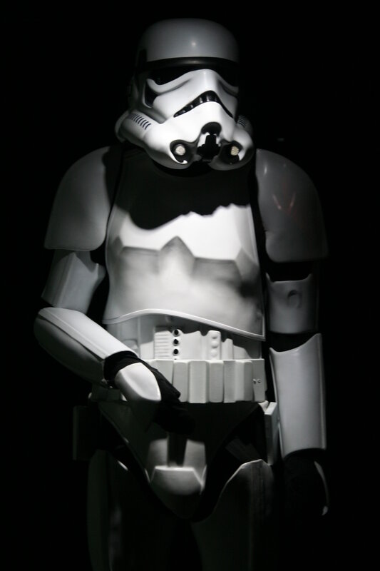 Stormtrooper figure in dark setting
