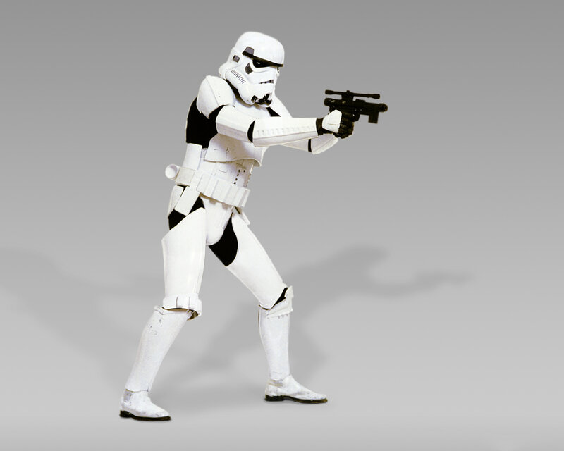 Stormtrooper Figure — White, Neutral