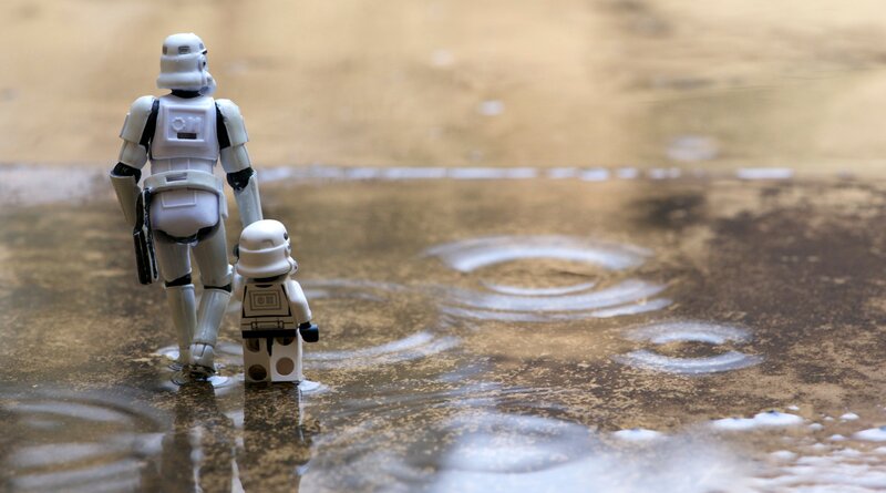 Stormtrooper Figures in Puddle