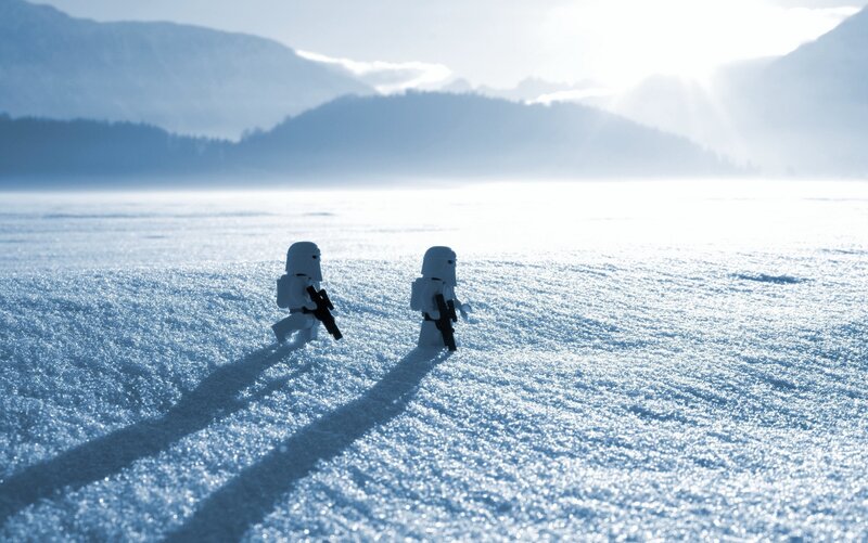 Stormtrooper Figures in Snow