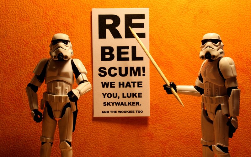 Stormtrooper Figures — Orange
