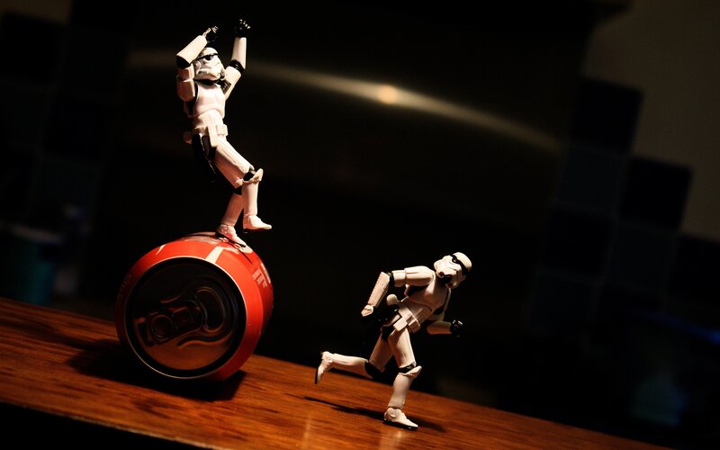 Stormtrooper Figurines — White, Dramatic