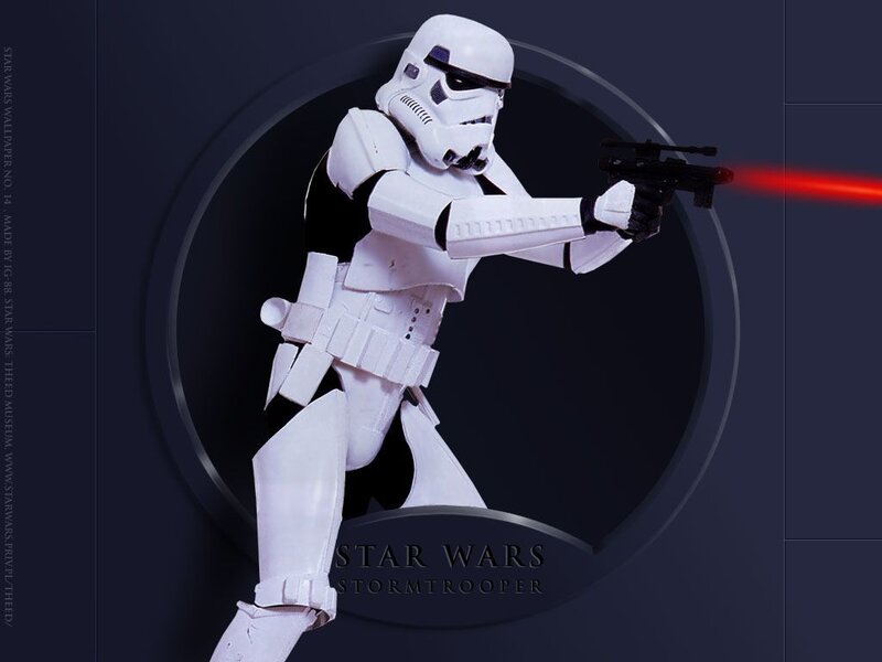 Stormtrooper firing blaster