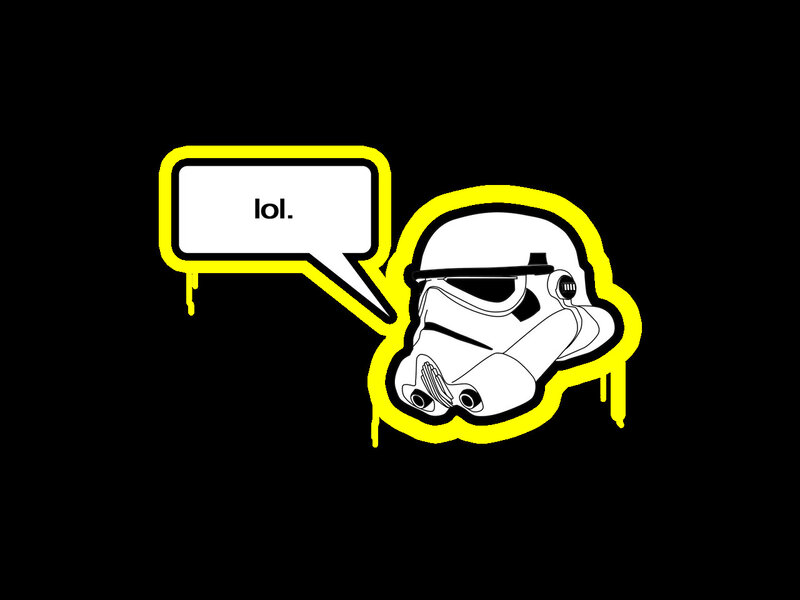 Stormtrooper Helmet — Black, Humorous