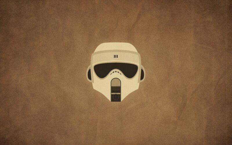 Stormtrooper Helmet — Brown, Neutral, Minimalist