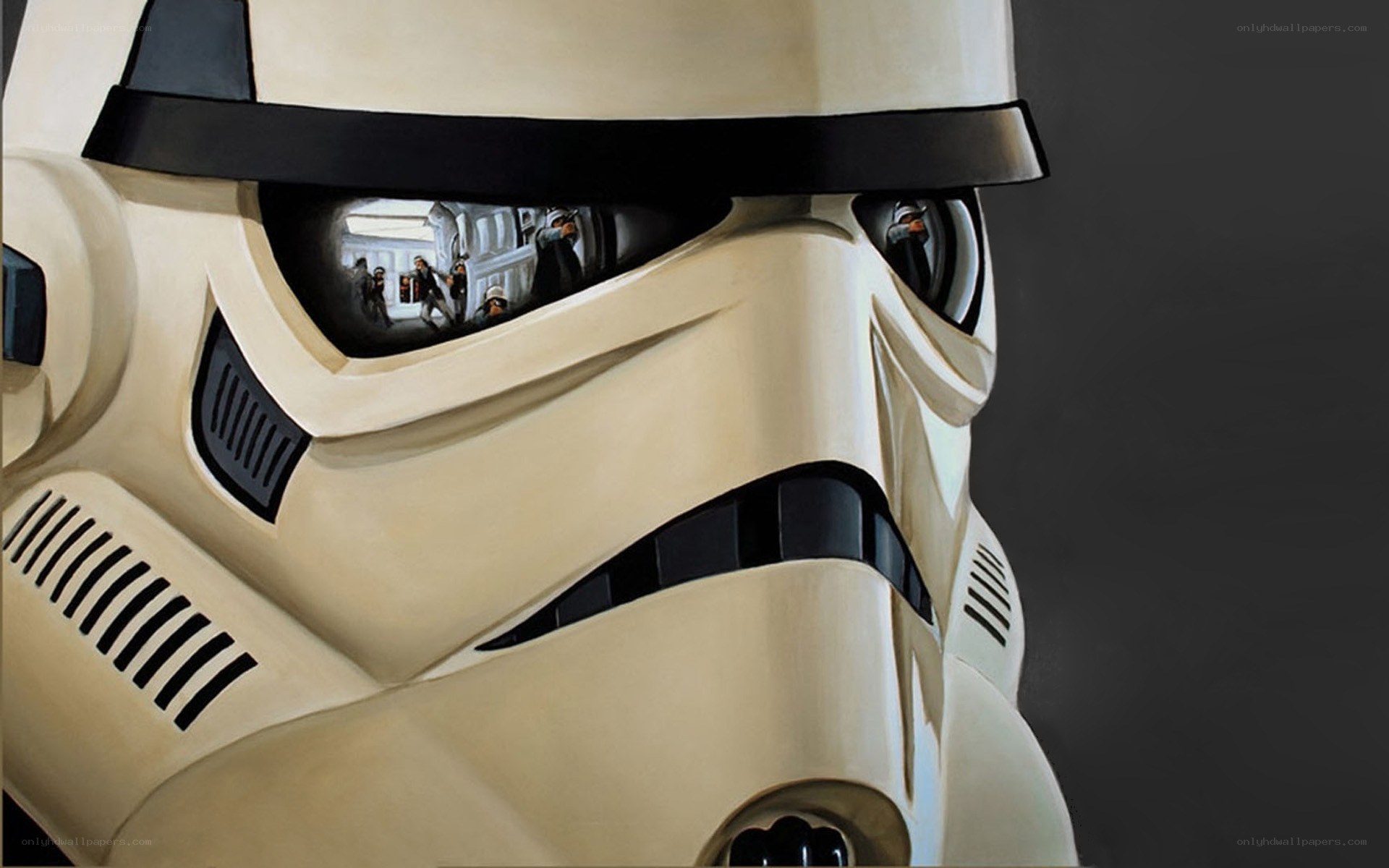 Stormtrooper helmet close-up