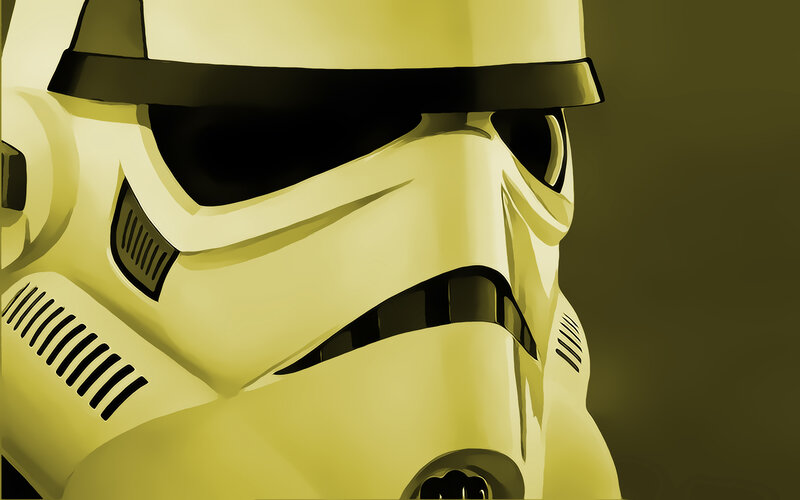 Stormtrooper helmet close-up