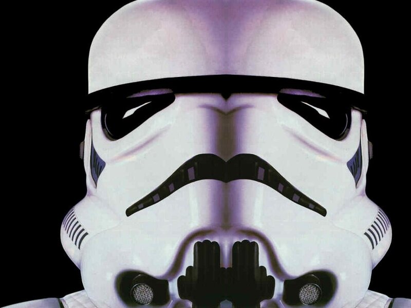 Stormtrooper helmet close-up