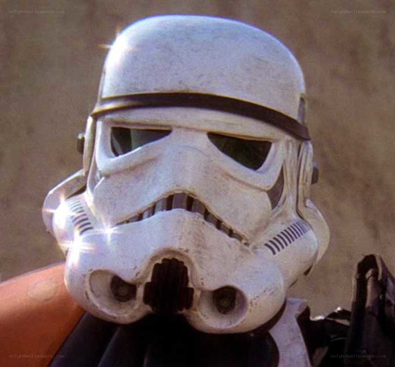 Stormtrooper helmet close-up