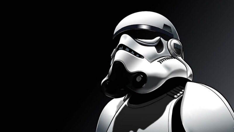 Stormtrooper helmet close-up