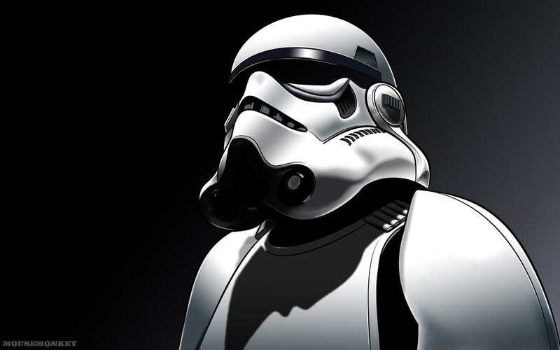 Stormtrooper helmet close-up