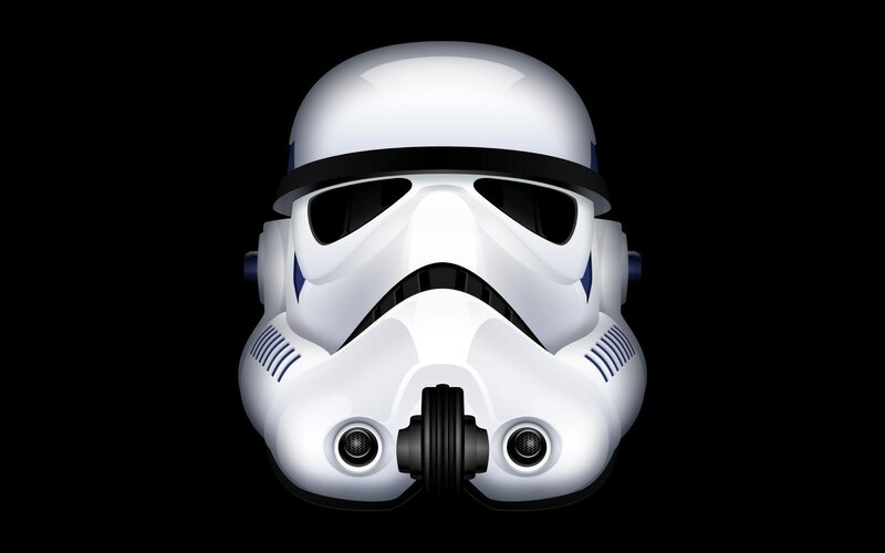 Stormtrooper helmet front view