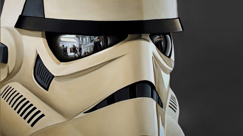 Stormtrooper helmet reflection