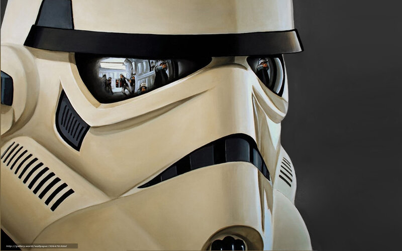 Stormtrooper helmet reflection