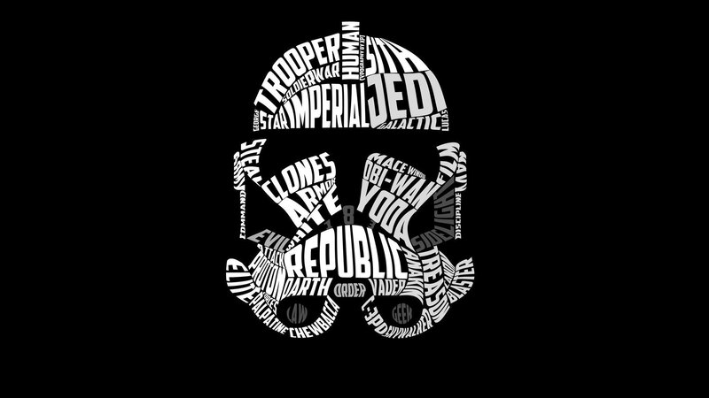 Stormtrooper Helmet Text Art