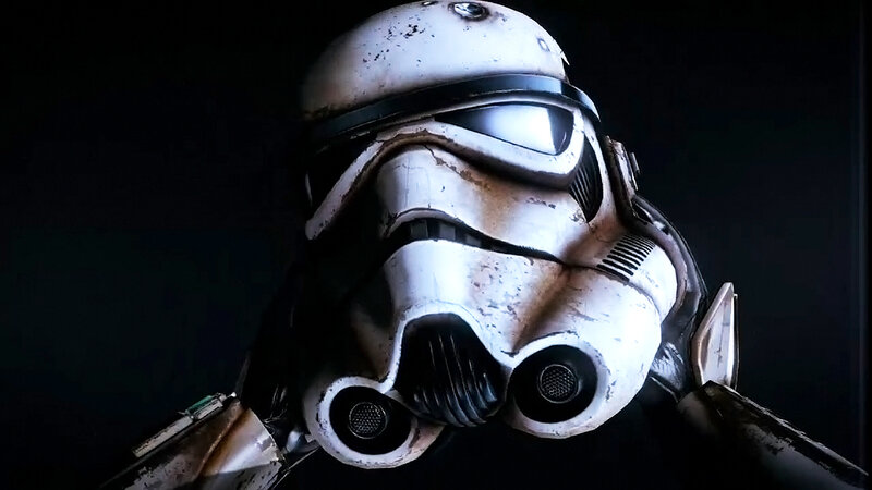 Stormtrooper Helmet — White, Dramatic, 3d Render