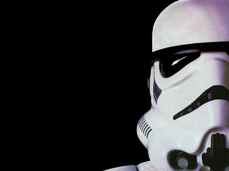 Stormtrooper Helmet — White, Dramatic, Photograph