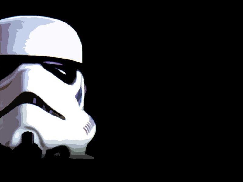 Stormtrooper Helmet — White, Dramatic