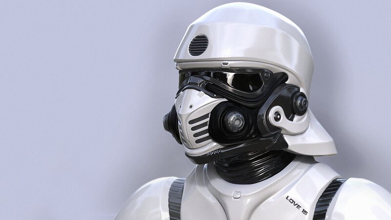 Stormtrooper Helmet — White, Neutral