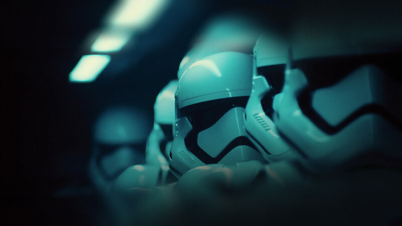 Stormtrooper Helmets in Row