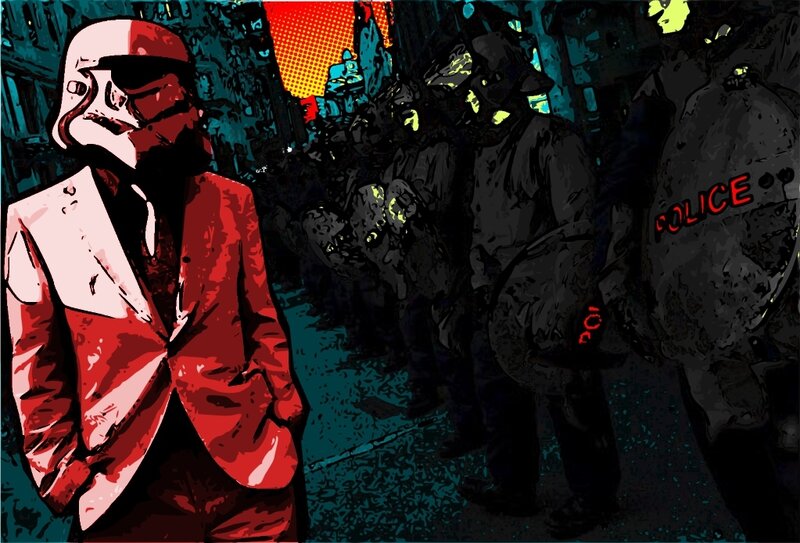 Stormtrooper in a Red Suit