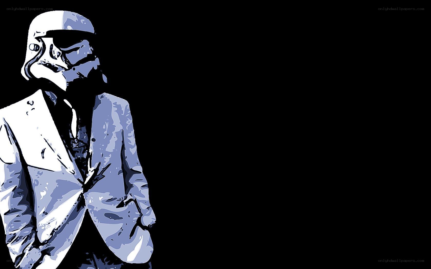 stormtrooper in a suit
