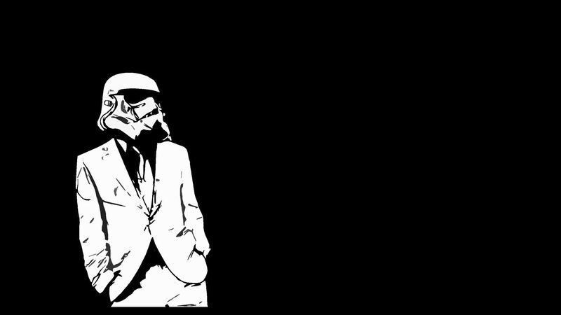 stormtrooper in a suit