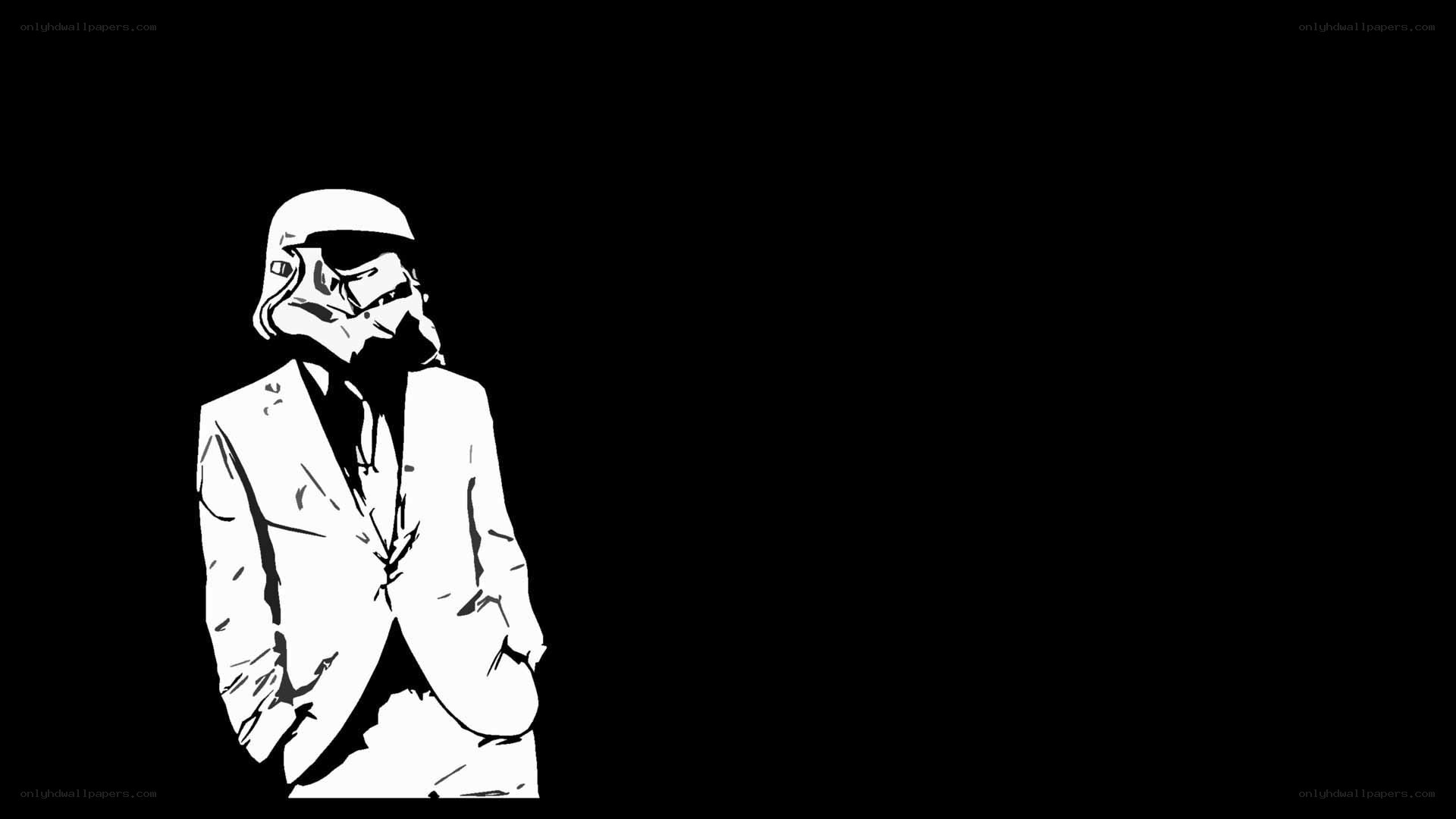 stormtrooper in a suit