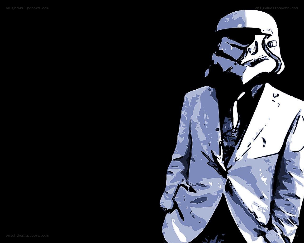 stormtrooper in a suit