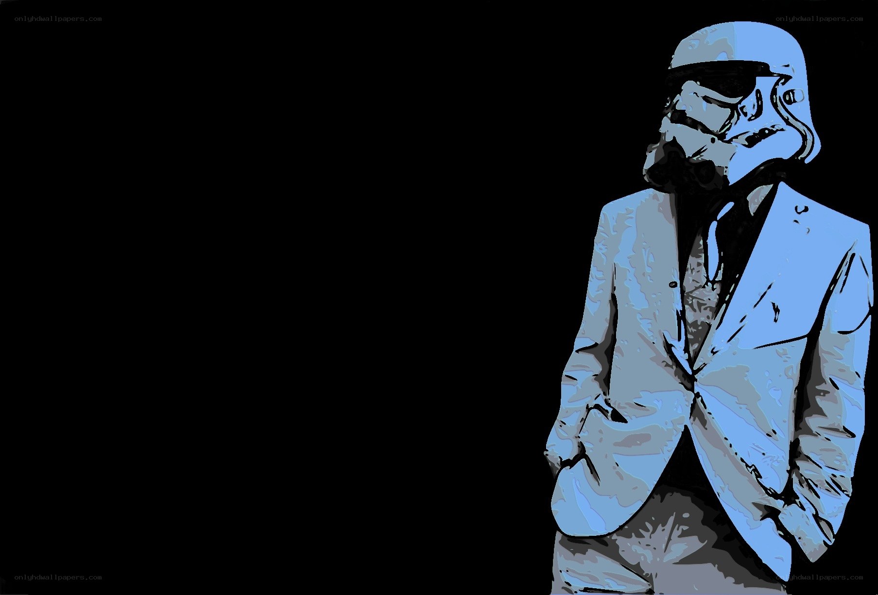 stormtrooper in a suit