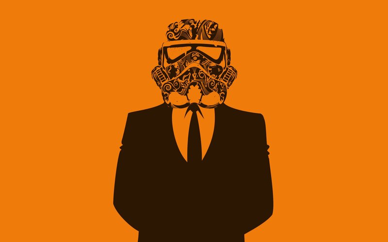 Stormtrooper in a suit