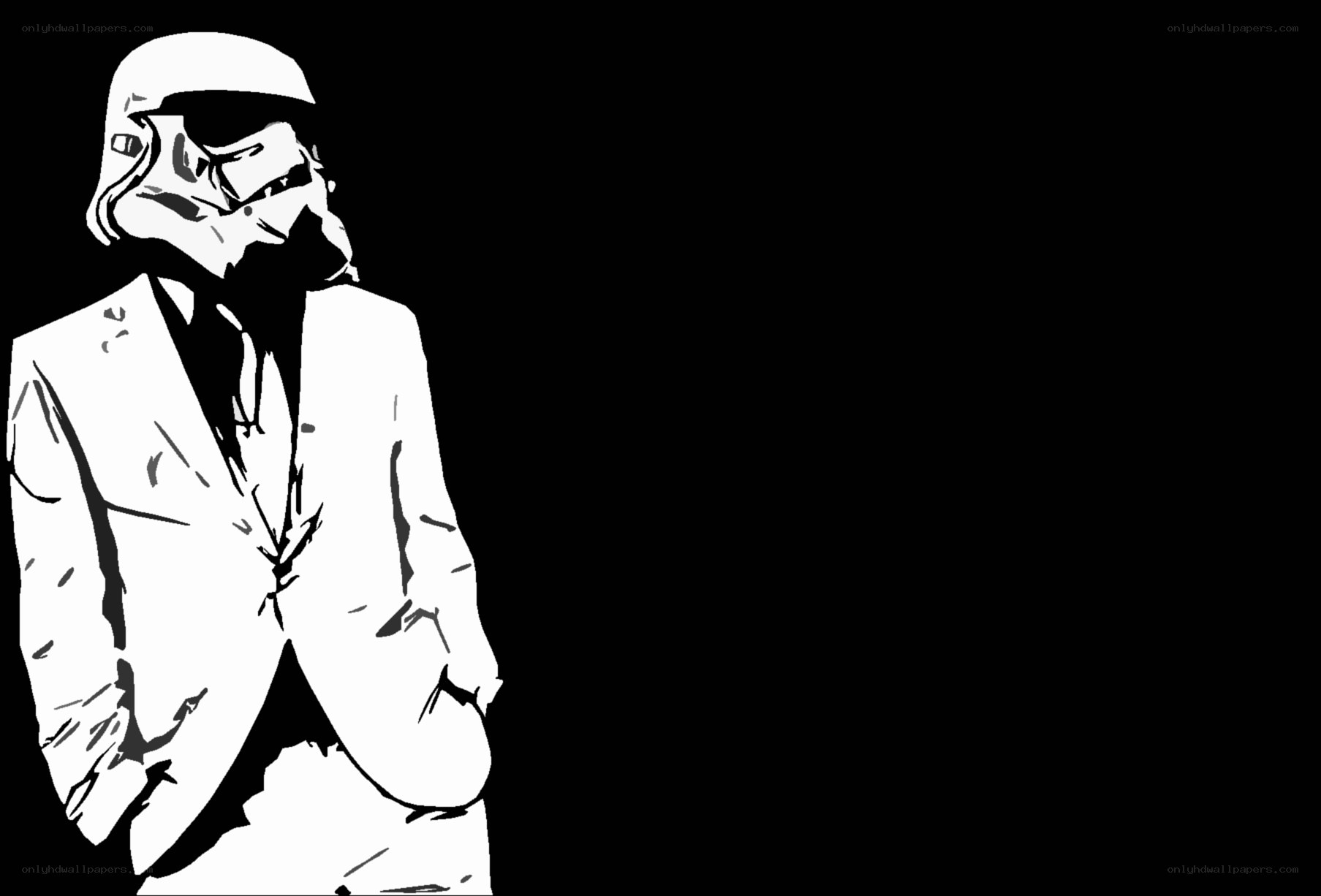 stormtrooper in a suit