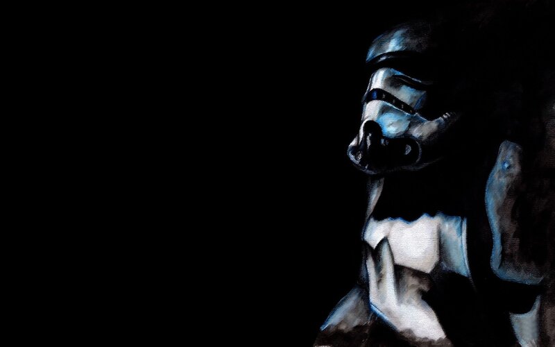 Stormtrooper in dark light