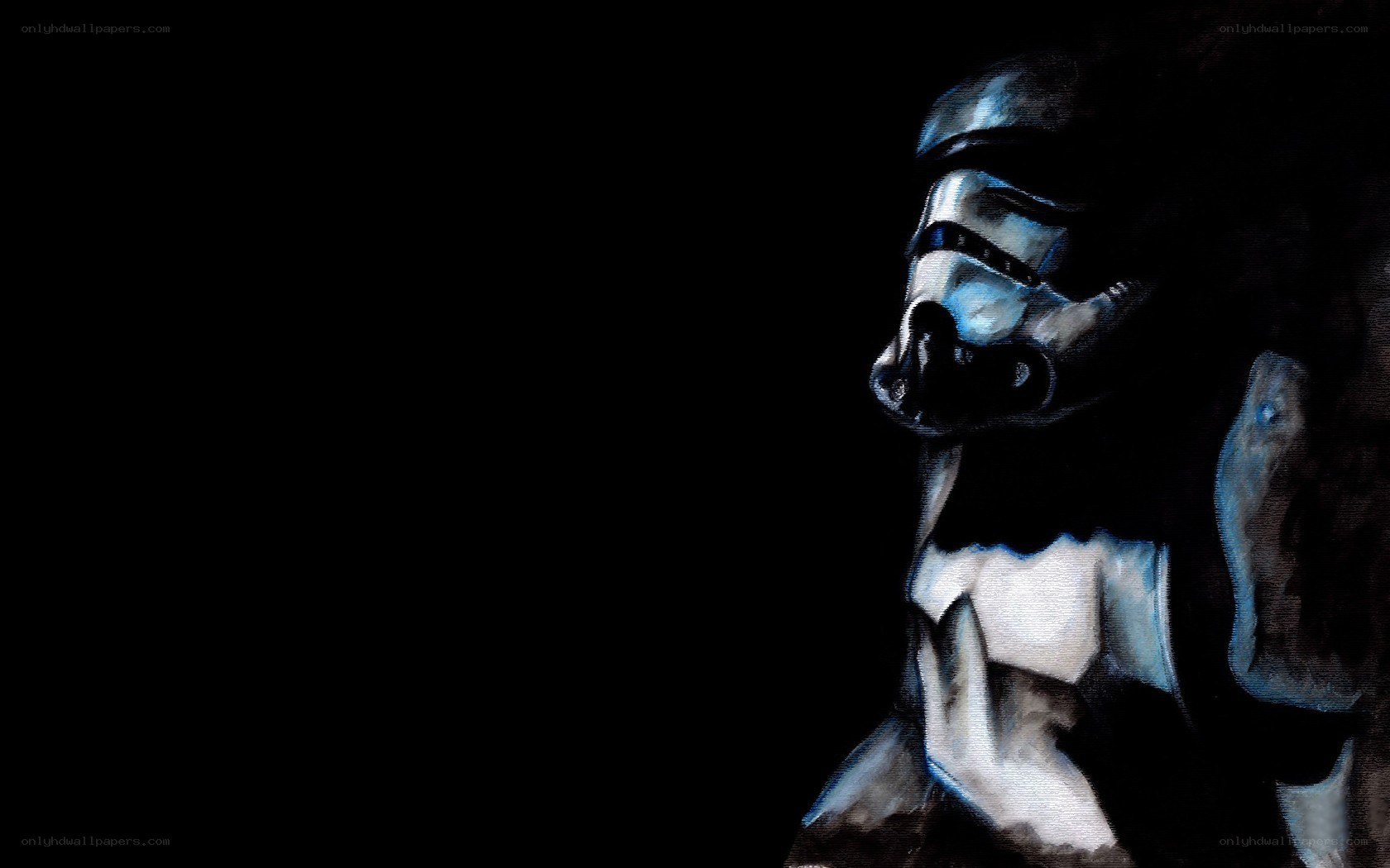 Stormtrooper in dark light