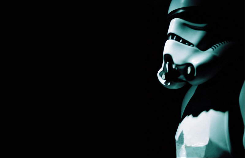 stormtrooper in dark light