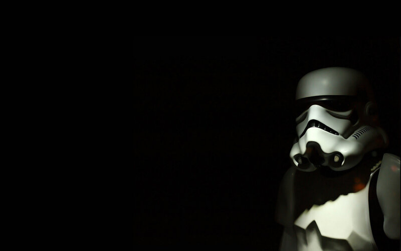stormtrooper in darkness