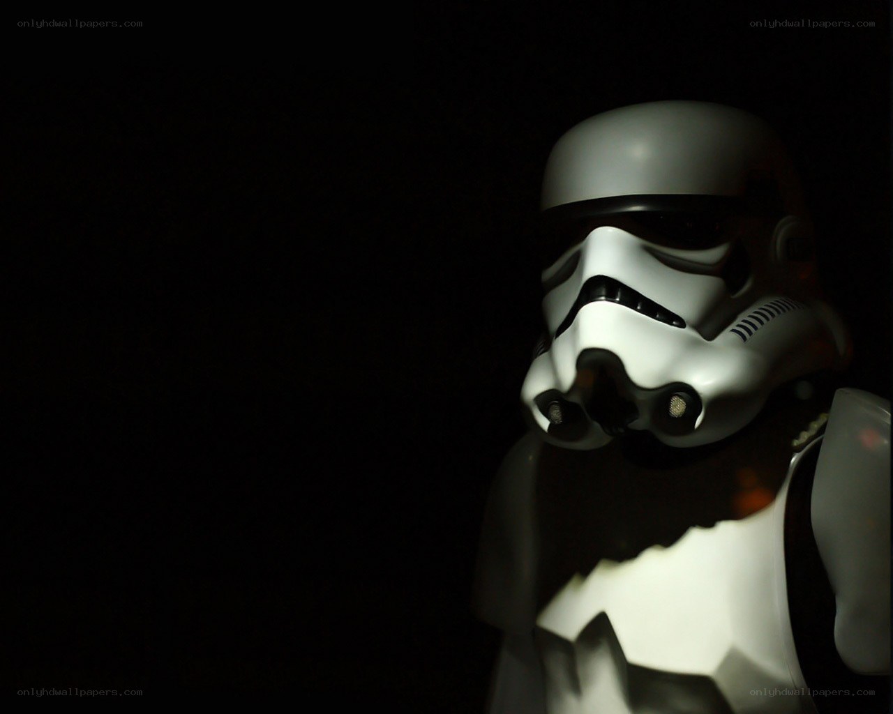 Stormtrooper in darkness