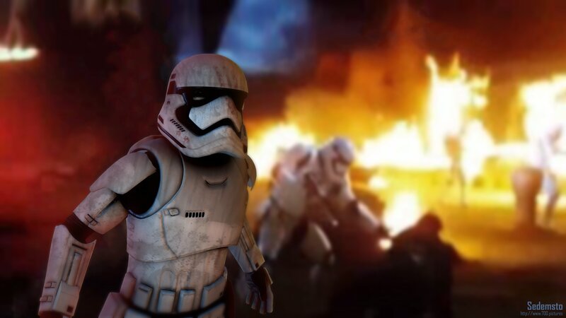 Stormtrooper in Fire