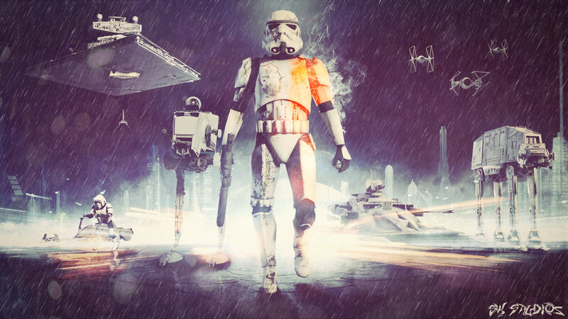 Stormtrooper in Rain